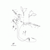 Схема вузла: Кермо та Тросики Yamaha MT07/ MTT690 MT-07
