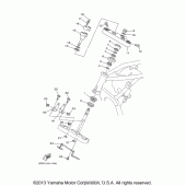 Схема вузла: Рульовий механізм Yamaha XVS1100 V-Star Custom (з полум'ям)
