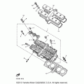 Схема вузла: Головка циліндра Yamaha YZF600R Thundercat