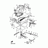Схема узла: Топливный бак Yamaha XVS1100 Drag Star