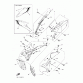 Схема узла: Боковая крышка Yamaha YZ450F YZ450F