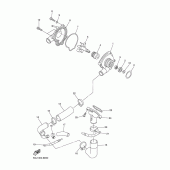 Схема вузла: Водяний насос Yamaha YZF-R6/YZF600 R6