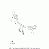 Схема вузла: Пульт управління рульовий та Важель Yamaha XV1900 Raider