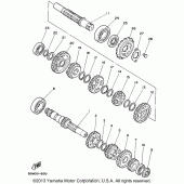 Схема вузла: Трансмісія Yamaha XV250 Virago