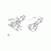 Схема узла: Рама Yamaha XJR400