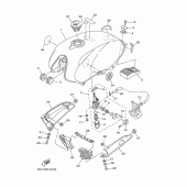 Схема узла: Топливный бак Yamaha YBR125