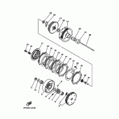 Схема вузла: Зчеплення Yamaha TTR110 TT-R110