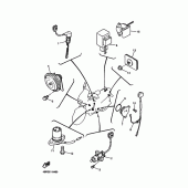 Схема вузла: Электрооборудование 2 Yamaha XJ600 Diversion (S-TYPE)