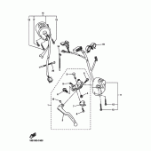 Схема узла: Пульт управления рулевой и Рычаг Yamaha FZ6 FZ6 (Naked)