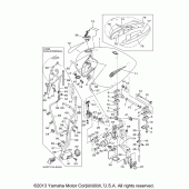 Схема узла: Топливный бак Yamaha XV1700 Road Star Midnight