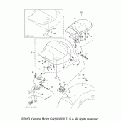 Схема узла: Сиденье Yamaha XV1900 Roadliner S