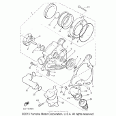 Схема узла: Водяной насос Yamaha XVZ1300 Venture Royale