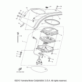 Схема узла: Панель приборов Yamaha XV1900 Roadliner Midnight