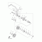Схема узла: Привод стартера Yamaha WR450F