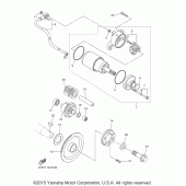 Схема вузла: Привід стартера Yamaha XVS1300 Stryker