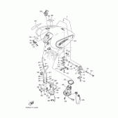 Схема узла: Топливный бак Yamaha XV1700 Road Star Midnight