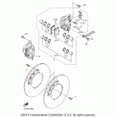 Схема вузла: Переднє гальмо Yamaha YZF600R Thundercat