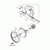 Схема узла: Фара Yamaha XV250 Virago