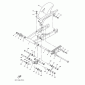 Схема узла: Задний рычаг и Подвеска Yamaha YBR250