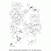 Схема узла: Облицовочные элементы (2) Yamaha FZ6 FZ6R