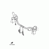 Схема вузла: Пульт управління рульовий та Важель Yamaha XV1900 Raider S