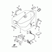 Схема узла: Сиденье Yamaha XT660 XT660R