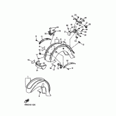 Схема узла: Крыло Yamaha XVZ1300 Royal Star