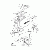 Схема вузла: Паливний бак Yamaha XVS400 Drag Star Classic