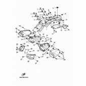 Схема вузла: Бічна кришка Yamaha XSR700/MTM690