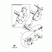 Схема узла: Выхлопная система Yamaha YZ125