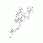 Схема вузла: Вихлопна система Yamaha XP500 T-MAX