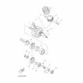 Схема узла: Коленчатый вал и Поршень Yamaha MT125 MT-125 (ABS)