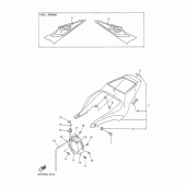Схема вузла: Боковая крышка Yamaha YZF-R6/ YZF600 R6