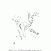 Схема вузла: Розподільний вал та Ланцюг ГРМ Yamaha XT250 XT250