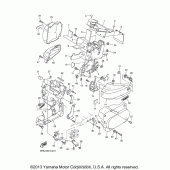 Схема вузла: Бічна кришка Yamaha XVS1100 V-Star Midnight Custom