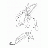 Схема узла: Крыло Yamaha YZ250 YZ250F