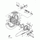 Схема узла: Заднее колесо Yamaha XTZ660 Tenere