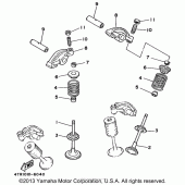 Схема вузла: Клапан Yamaha XVS650 V-Star Custom