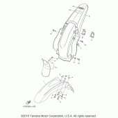 Схема вузла: Крило Yamaha TTR230 TT-R230