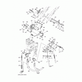 Схема вузла: Підніжки та Підставка Yamaha MT09/ MTN850 MT-09 Tracer