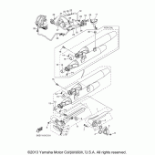 Схема вузла: Вихлопна система Yamaha XVS1100 V-Star Classic