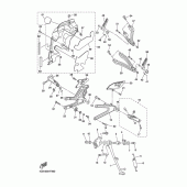 Схема узла: Подножки и Подставка Yamaha YZF-R1 R1