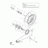 Схема вузла: Заднє колесо Yamaha YZF-R1 R1