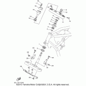 Схема вузла: Рульовий механізм Yamaha XVS1100 V-Star Custom