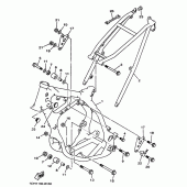 Схема узла: Рама Yamaha YZ125