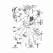 Схема узла: Электрооборудование 1 Yamaha YBR250