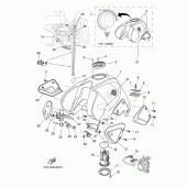 Схема узла: Топливный бак Yamaha MT03 MT-03