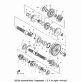 Схема вузла: Трансмісія Yamaha XVS950 Bolt