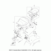 Схема узла: Сиденье Yamaha XV1900 Stratoliner Deluxe