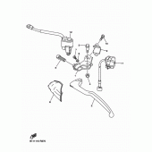 Схема вузла: Пульт керування рульовим та важелем Yamaha YZ450F YZ450F